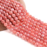 Natural Ice Seed Strawberry Crystal Scattered Round Beads Semi-finished main image 1