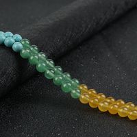 Natural Colorful Stone Loose Stone Round Beads Handmade Diy Jewelry Accessories main image 5