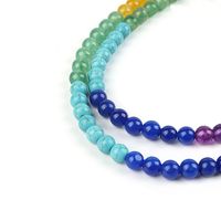 Natural Colorful Stone Loose Stone Round Beads Handmade Diy Jewelry Accessories main image 6