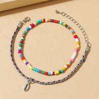 Ethnic Style Creative Shell Beads Geometric Anklet Set main image 2