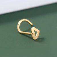 Creative Stainless Steel Hollow Peach Heart Nose Ring Body Piercing Jewelry main image 1