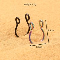 Fashion Stainless Steel U-shaped Nose Ring Nose Clip Set Wholesale main image 4