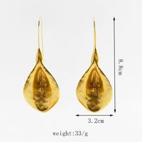 Fashion Creative Simple Metal Plant Trumpet Flower Alloy Earrings Jewelry main image 3