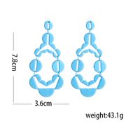 Fashion Solid Color Stitching Winding Geometric Women's Alloy Earrings main image 6