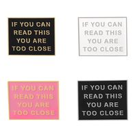 Fashion Simple Oil Dripping Brooch Warning Sign Alloy Brooch main image 6