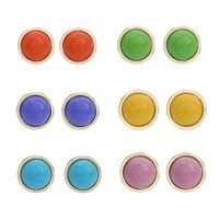 New Candy-colored Female Geometric Square Simple Alloy Earrings main image 4