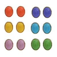 New Candy-colored Female Geometric Square Simple Alloy Earrings main image 5