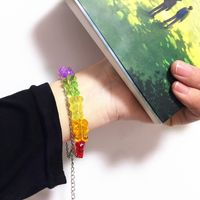 Fashion Candy Color Cute Bear Bracelet Resin Bracelet main image 4