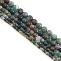 Natural Indian Marine Aquatic Plants Agate Loose Beads Colorful Jade sku image 1
