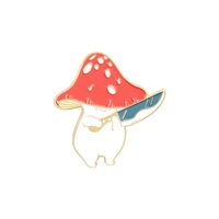 Cartoon Creative Cute Little Mushroom Alloy Dripping Oil Brooch sku image 1