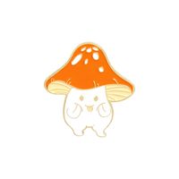 Cartoon Creative Cute Little Mushroom Alloy Dripping Oil Brooch sku image 2