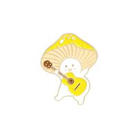Cartoon Creative Cute Little Mushroom Alloy Dripping Oil Brooch sku image 3