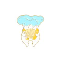 Cartoon Creative Cute Little Mushroom Alloy Dripping Oil Brooch sku image 5