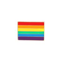 Fashion Rainbow Brooch Alloy Badge Drip Oil Brooch sku image 2