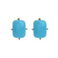 New Candy-colored Female Geometric Square Simple Alloy Earrings sku image 4
