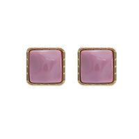 New Candy-colored Female Geometric Square Simple Alloy Earrings sku image 18