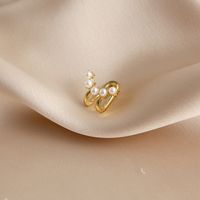 Creative Simple Fashion Female Pearl Alloy Ear Bone Clip Wholesale main image 5