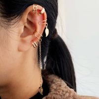 Fashion Leaves Ear Bone Clip 5-piece Set Alloy Ear Clip main image 1