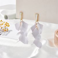 1 Pair Fashion Leaf Arylic Plating Women's Drop Earrings main image 3