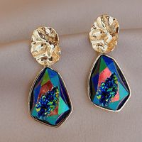 Fashion Retro Rhinestone Color Drop Simple Alloy Drop Earrings main image 1