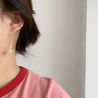 Simple Opal Earrings Fashion Geometric Long Alloy Drop Earrings main image 5