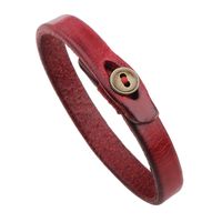 Fashion Geometric Copper Buckle Leather Bracelet Wholesale main image 2