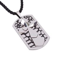 New Double Cross Accessories Pendant Titanium Steel Jewelry Wholesale main image 1