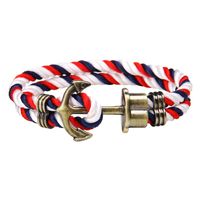 Anchor Navy Lifeline Pirate Style Multi-layer Bracelet Wholesale main image 2