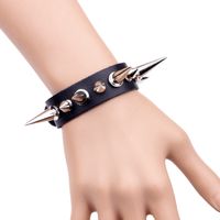 Korean Fashion Rivet Men's Bracelet Alloy Snap Adjustable Bracelet main image 3