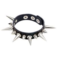 Korean Fashion Rivet Men's Bracelet Alloy Snap Adjustable Bracelet main image 6