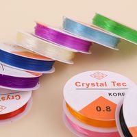 Candy-colored Crystal Line Hand String Rope Elastic Line Beaded 10-piece Set main image 5