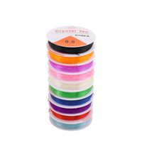 Candy-colored Crystal Line Hand String Rope Elastic Line Beaded 10-piece Set main image 6