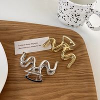 Fashion Wavy Shape Metal Clipsimple Geometric Hair Clip main image 4