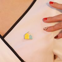 New Fashion Cartoon Alloy Brooch Small Collar Pin Clothing Accessories main image 3