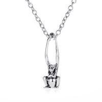 Halloween Gift Double Sword Skull Gothic Old Collarbone Alloy Necklace main image 6