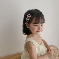 Fashion Simple Children's Hair Clip Solid Color Hairpin main image 4