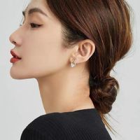 Korean Ear Jewelry New Pearl Micro-inlaid Zircon Alloy Ear Studs main image 4
