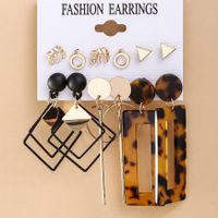Fashion Simple Acrylic Earrings Elephant Diamond Alloy Drop Earrings main image 1