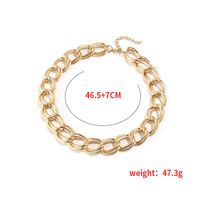 New Jewelry Women's Big Ball O-word Chain Gold Alloy Necklace Women main image 6
