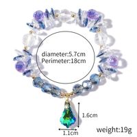 Lavendelarmband Amethystblau Transferperlen Einfaches Armband main image 3