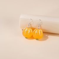 1 Pair Cute Fruit Resin Women's Earrings sku image 2