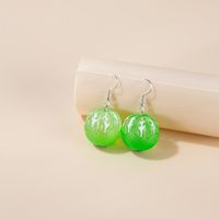 1 Pair Cute Fruit Resin Women's Earrings sku image 7