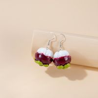 1 Pair Cute Fruit Resin Women's Earrings sku image 8