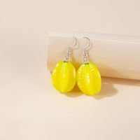 1 Pair Cute Fruit Resin Women's Earrings sku image 9