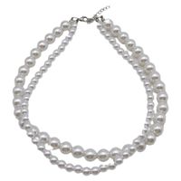 Fashion Court Double-layer Pearl Female Alloy Necklace Choker main image 6