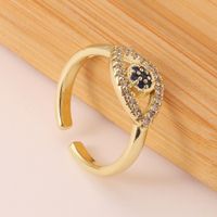 Fashion Hand Jewelry Copper Micro-set Zircon Evil Eye Tail Ring Wholesale main image 3
