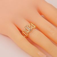 Fashion Geometric Pig Nose Copper Tail Ring Hip Hop Open Ring main image 5