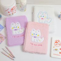 New Cat Cute Plush Tablet Bag Cartoon Soft Cute Inner Bag Protective Bag29*22 Cm main image 2