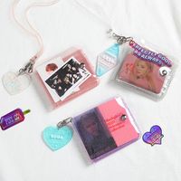 Jelly Laser Coin Purse Transparent Hanging Portable Card Holder10.7*9.5cm main image 1