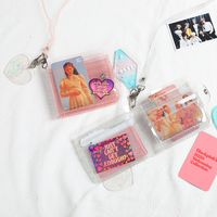 Jelly Laser Coin Purse Transparent Hanging Portable Card Holder10.7*9.5cm main image 3